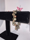 Pink and white pearly beads