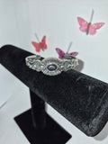 Black and Silver cuff bracelet